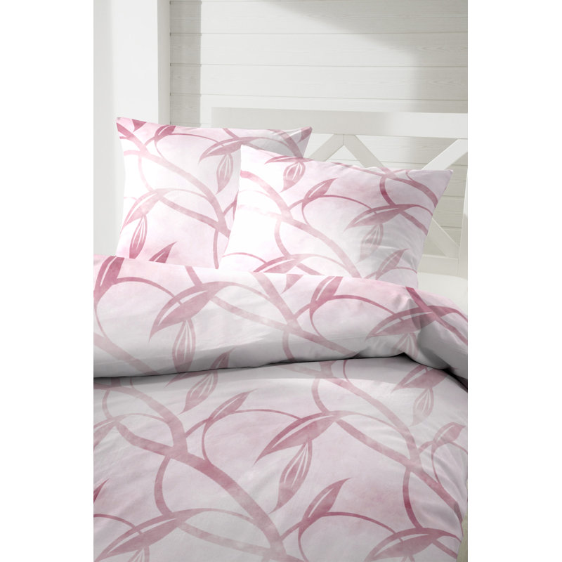 Lamont Duvet Cover Set, Pink, 155 x 220 cm - 1 Pillowcase (80 x 80 cm)