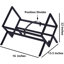30.5 cm H Media Shelves