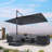Bennit 156" Rectangular Tilt Adjustable Curved Cantilever Umbrella with Base-951507927