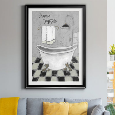 " Shower Together Bath " Painting Print