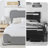 Boucle Upholstered Bed Frame  Soft Rounded Corners Headboard Low Profile Bed Frame No Box Spring Needed-1168086114-1168086045