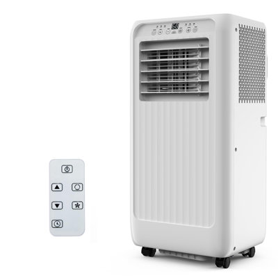 8000 BTU Portable AC 3-in-1 Cool Dehumidifier Fan 350 Sq Ft Quiet Remote 24H Timer LED Display