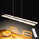 Dimmable LED dining room lamp with remote control. Modern design