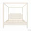 Lit plateforme à baldaquin en bois avec tête de lit et pieds de support-1396432729-1396432730