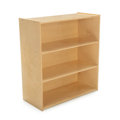 3 Compartment Manufactured Wood Shelving Unit