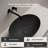 MonBlari 20" X 14" Oval Solid Surface Vessel Sink Matte Black-120971719