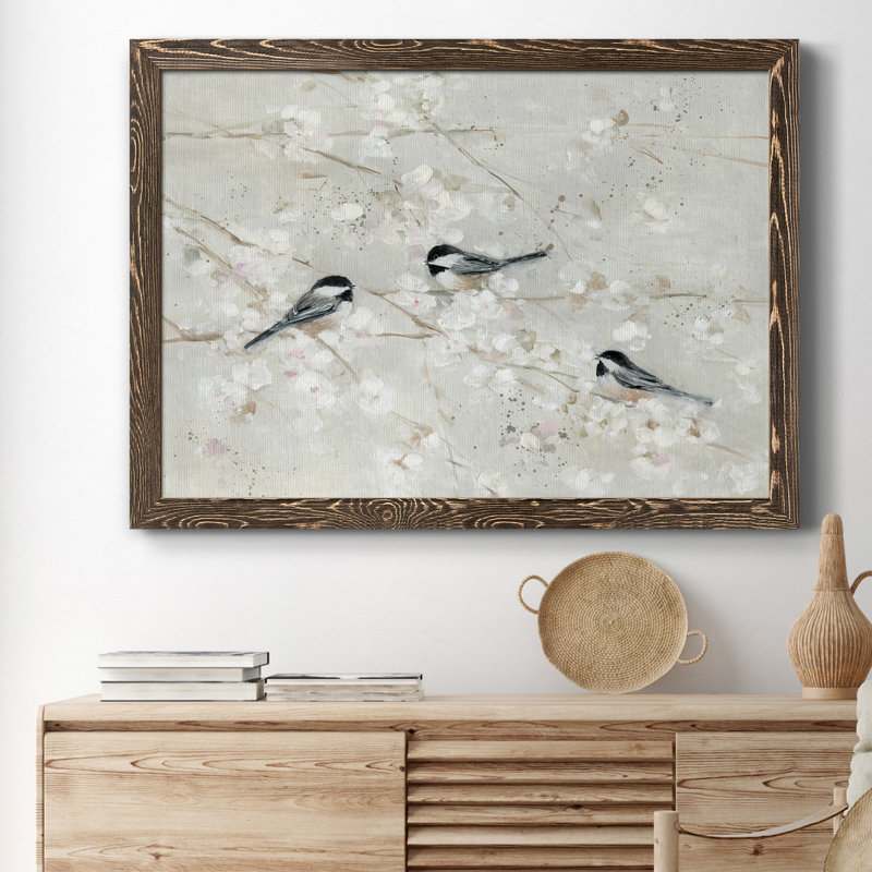 Nature's Confetti II - Reproduction d'art sur papier encadrée, Noyer, H 37,5 po x l 27,5 po x P 1,5 po