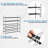 USTECH Shoe Rack-5-Tier Slide-N-Adjust Multi-Position Expandable Metal Non-Slip, DIY Closet Organizer, Pack of 1