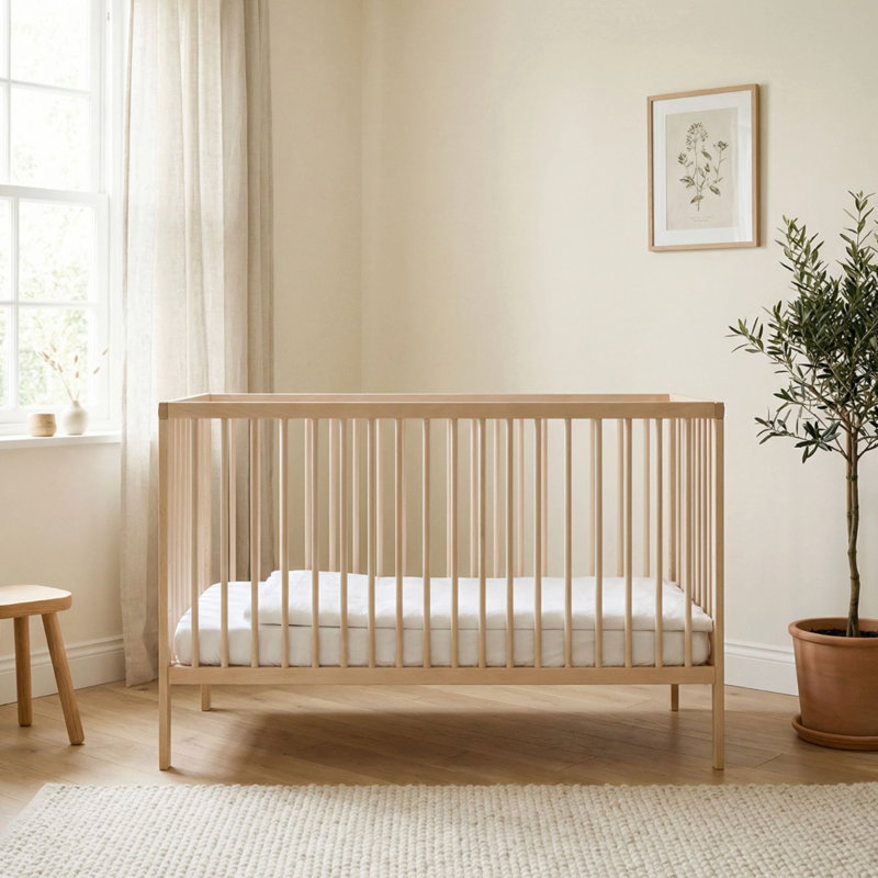 Mini Cot Bed, Beech