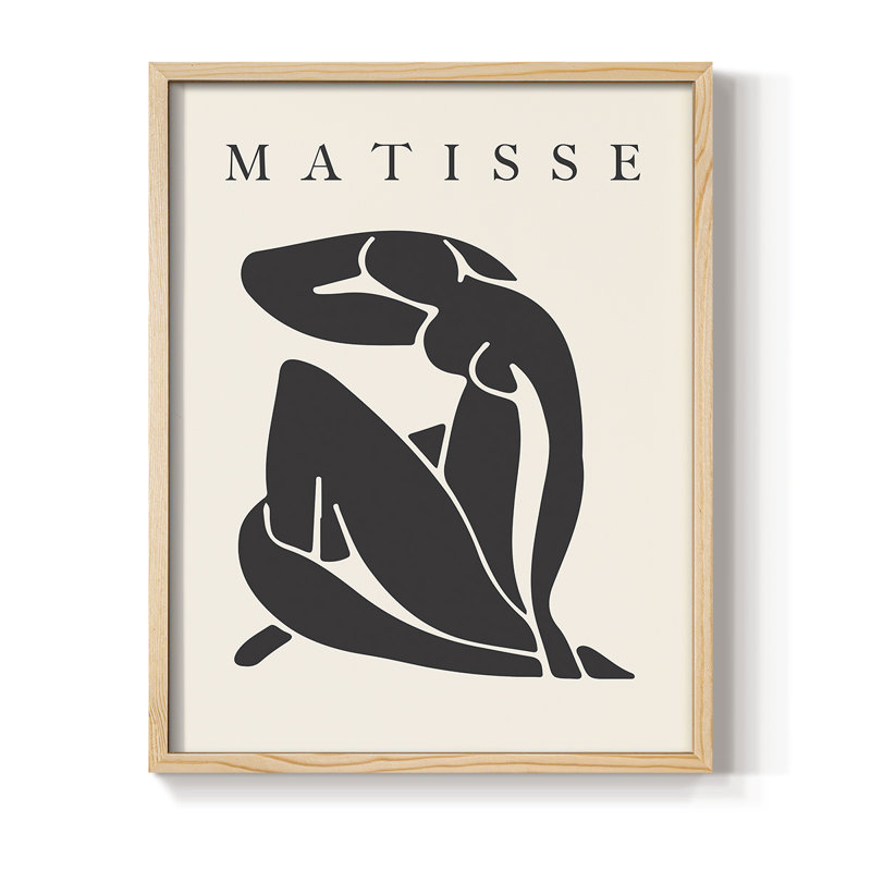 Matisse CECL XXVI, reproduction d'art encadrée - bois massif, Naturel, H 21 po x l 17 po