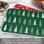 Napperons scandinaves réversibles rectangulaires Holiday Trees