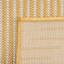 Tapis intérieur / extérieur en polypropylène tissé à la machine marocain en jaune / blanc-96004299