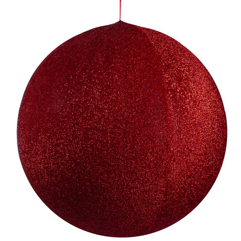 Décoration de Noël extérieure, Rouge, H 27,5 po x l 27,5 po x P 27,5 po