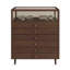 Patchen 31.5 " W Pine Solid Wood and Glass Jewelry Armoire