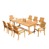 Algrave Outdoor 9 - Piece Teak Dining Set