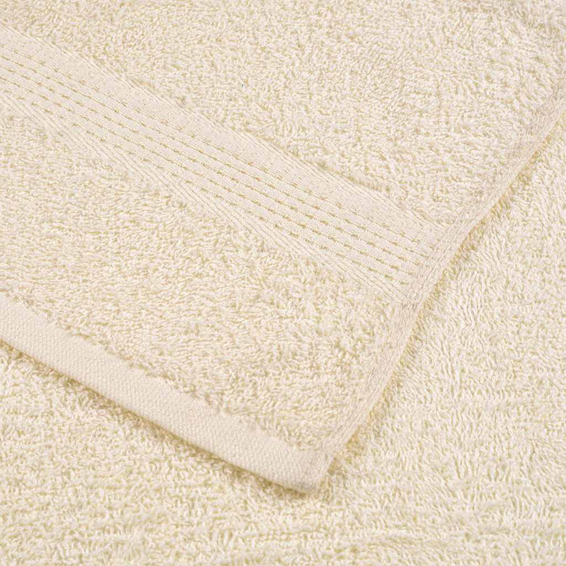 Towel Set 360 Gsm 100% Cotton, Cream, 8 Piece Towel Set