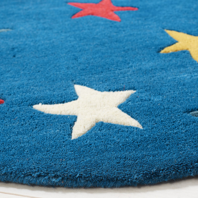 Gott Novelty Hand Tufted Wool Rug, Round 3'