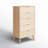 Raenada Natural 5-Drawer Cane Chest