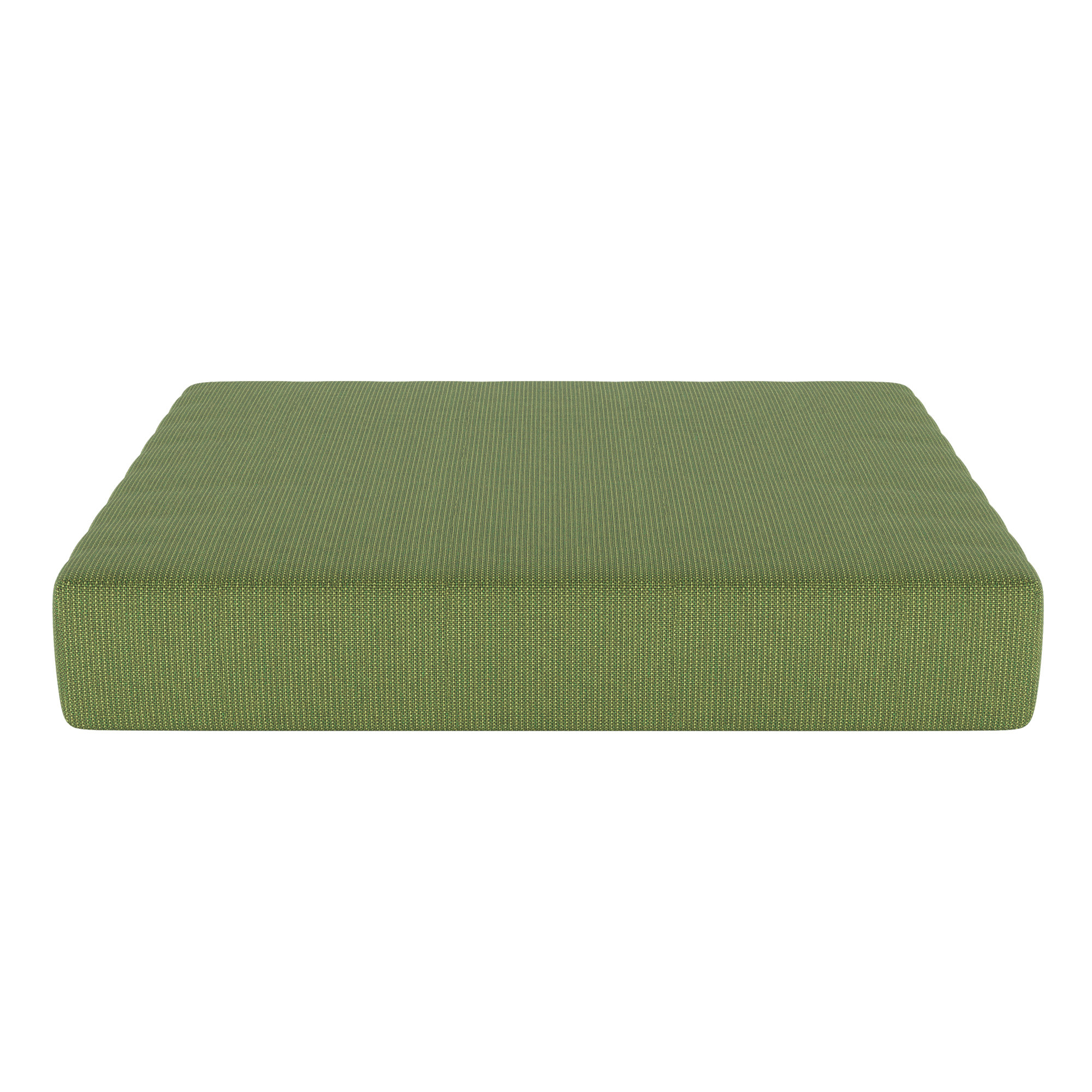 Sunbrella® Outdoor 3.5'' Ottoman Seat Cushion, Spectrum Cilantro Sunbrella® Plainweave