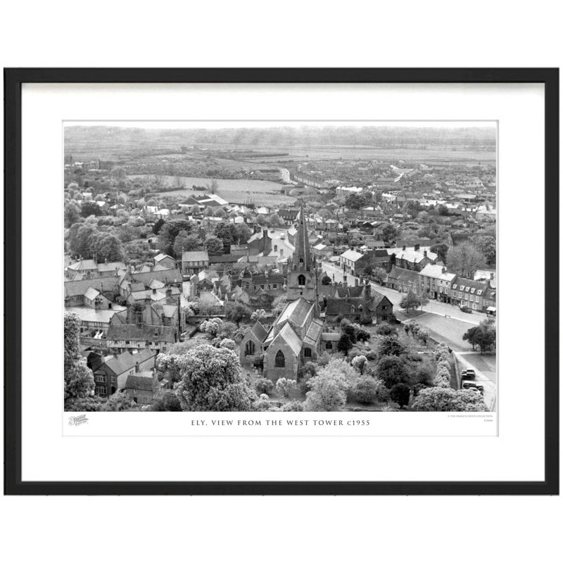 Ely, View From The West Tower C1955 by Francis Frith - Single Picture Frame Print, 45cm H x 60cm W x 2.3cm D