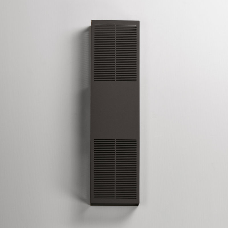 Grille-Fixation murale d'extérieur, H 24 po x l 6,25 po x P 3,25 po, Bronze architectural