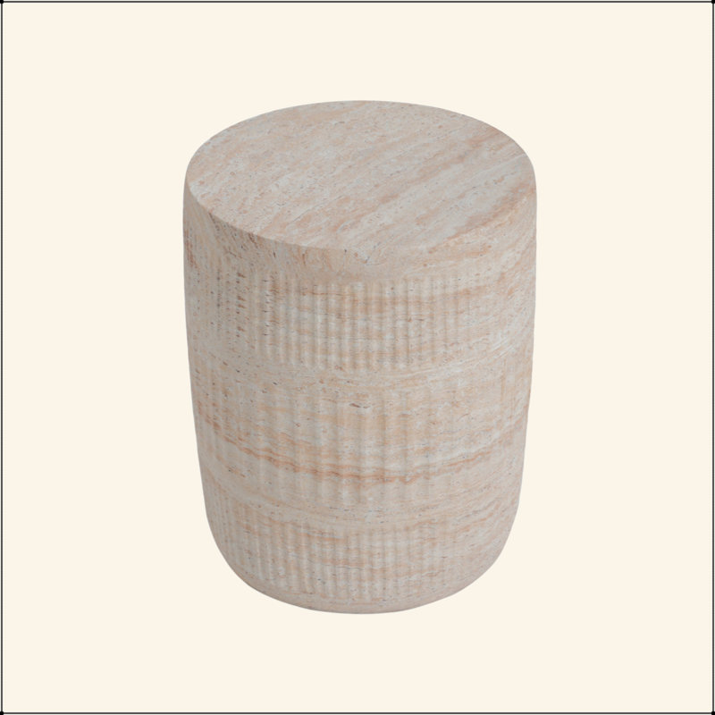 Table d'appoint d'extérieur / d'intérieur en béton léger