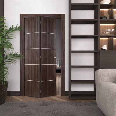 Belldinni Palladio 4H 79.38 in. H Bi-Fold Door with Installation Hardware and Knob / Lever