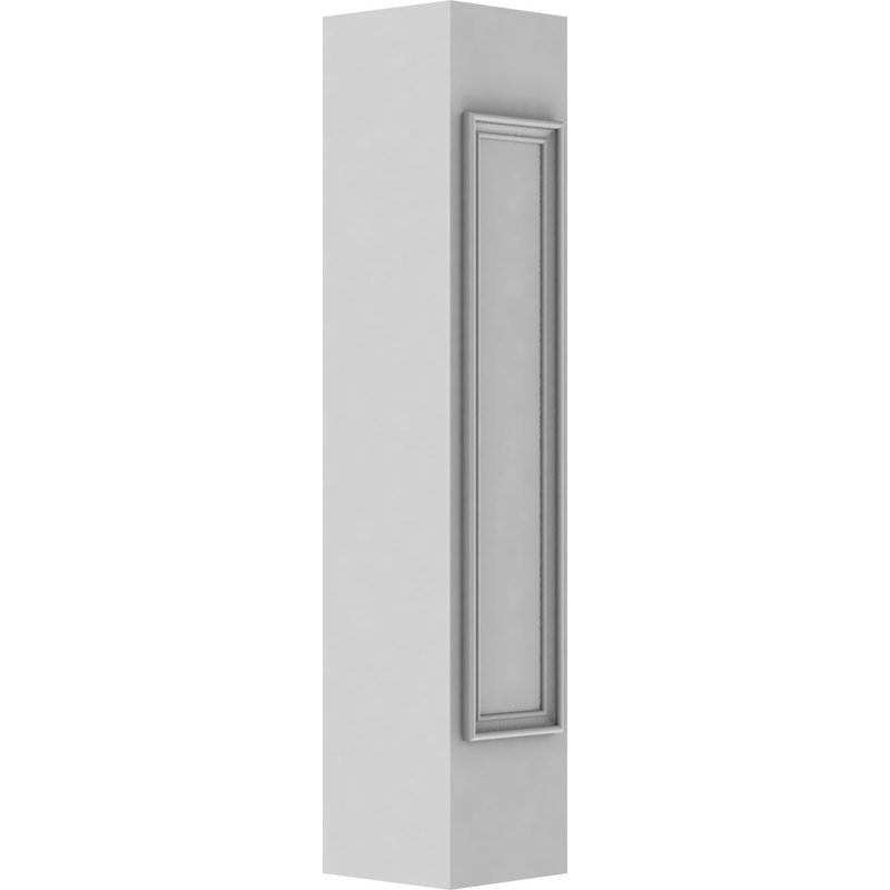 Pass Through Newel Post w/Panel