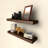2 Piece Solid Wood Floating Shelf-88009227-88009226