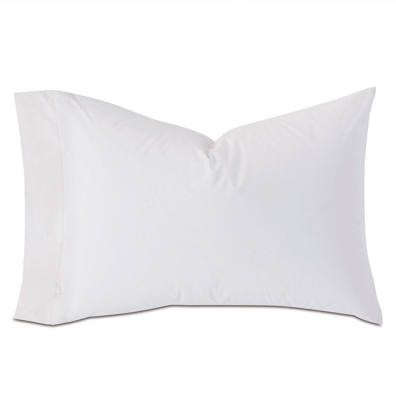 Vail Egyptian Cotton Percale, White, Queen Pillowcase