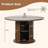 47" Storage Round Dining Table-54192366