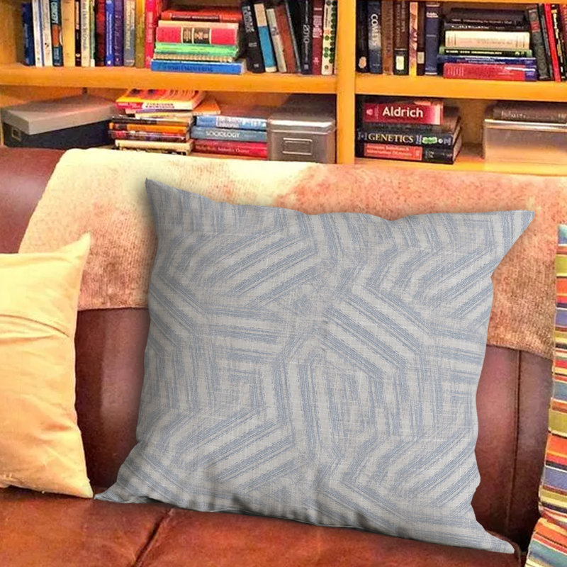 Abstract Outdoor Reversible Throw Pillow, 26" x 26"