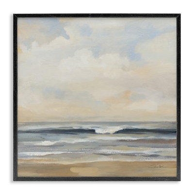 «Misty Haze Shoreline», art de la giclée encadrée par Silvia Vassileva