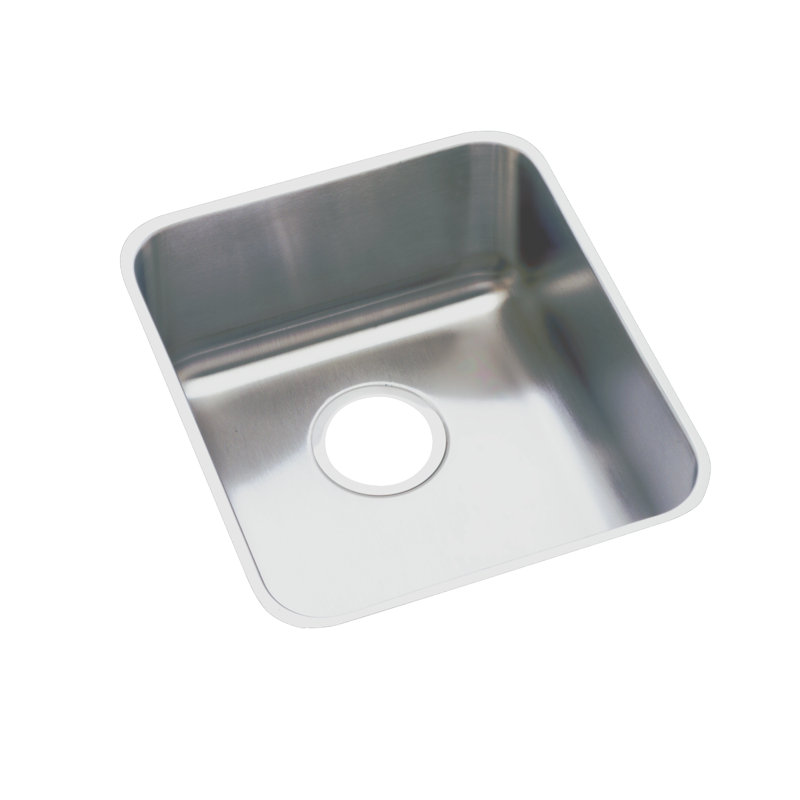 Évier de cuisine avec crépine à panier encastrable L 14 po x l 18,5 po Lustertone