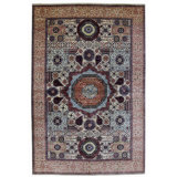 Hand Knotted Wool Area Rug in Beige