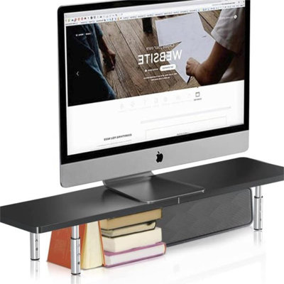 Laptop Stand For Desk,Computer Monitor Laptop Stand Riser For Printer, Notebook And All Flat Screen TV Display,3 Height Adjustable