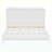 White Queen Size Murphy Bed with Large Storage Drawers, Space-Saving Wall Bed