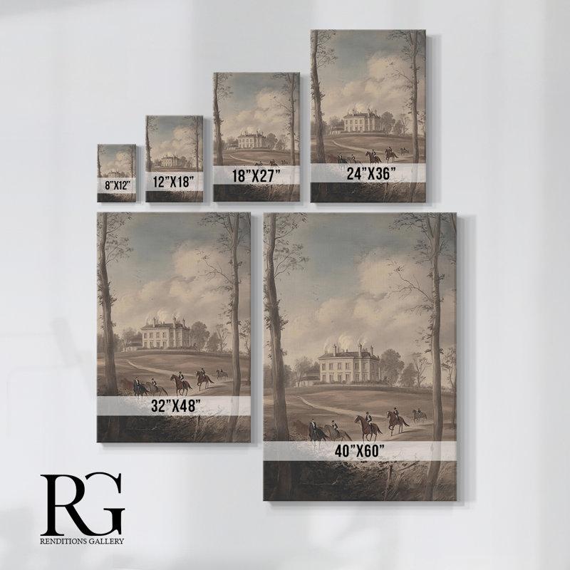 Toile tendue avec paysage LII Gallery - prête à être accrochée, H 18 po x l 12 po