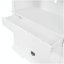 Buffet autoportant traditionnel avec huche, grande armoire de rangement avec tiroirs, portes et tablettes réglables, blanc-65818676