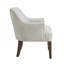 Fauteuil rembourré en tissu avec 4 pieds-1009942935
