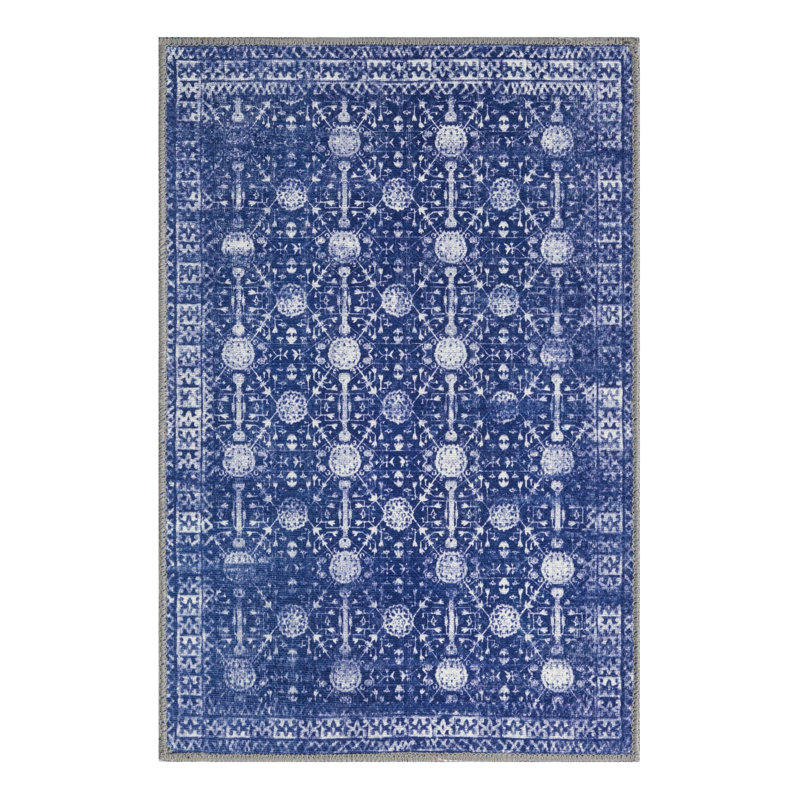 Dymph Chenille Geometric Indoor Rug, Rectangle 2' x 3'
