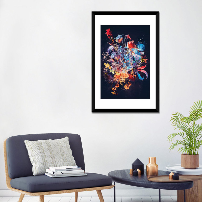 « bouquet xvii », impression sur toile, H 40 po x l 26 po x P 1,5 po, Toile tendue, Pas de tapis