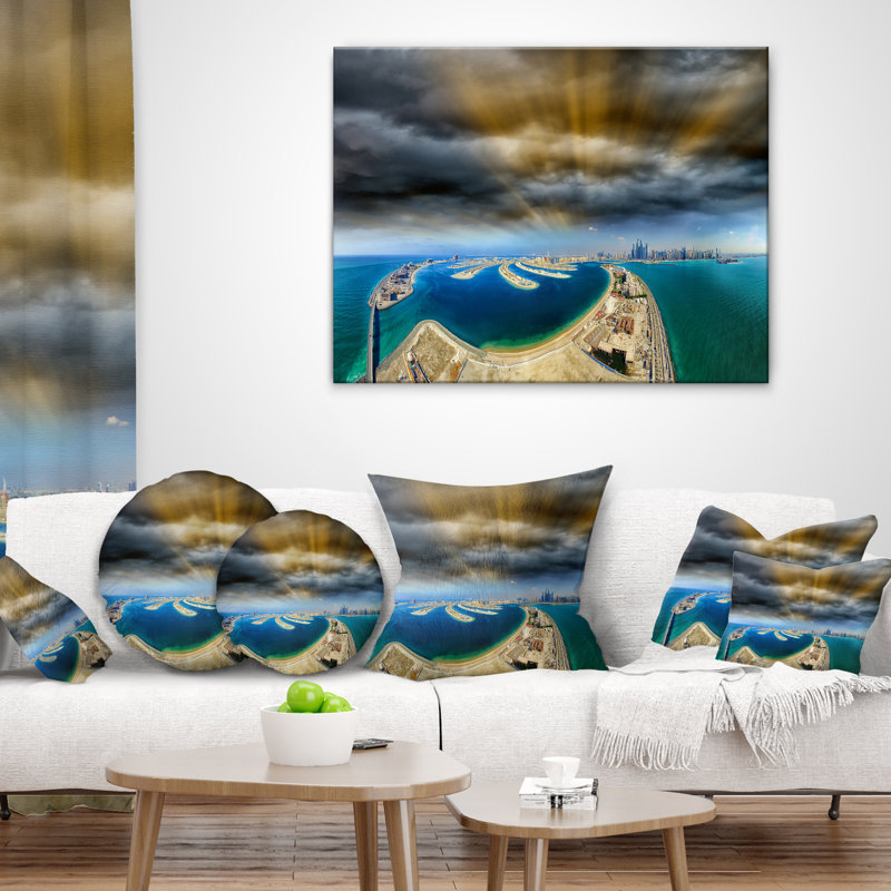 Coussin lombaire de palmier seascape dubai jumeirah