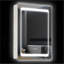 Armoire à pharmacie à DEL avec miroir, organisateur de salle de bain mural à brancher avec 3 tablettes de rangement