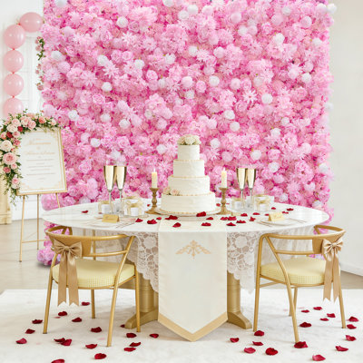 Flower Wall Backdrop 4ftx8ft roll up Artificial Floral Panels-Red
easy zipper connections,create a large flower wall,roll up storage,mixed blooms,reusable,ideal for parties & home decor