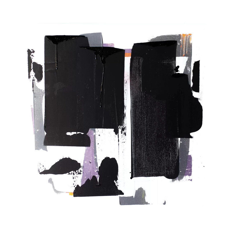 Mid-Century Midnight by Kent Youngstrom - Wrapped Canvas Painting, 30.48 cm H x 30.48 cm W