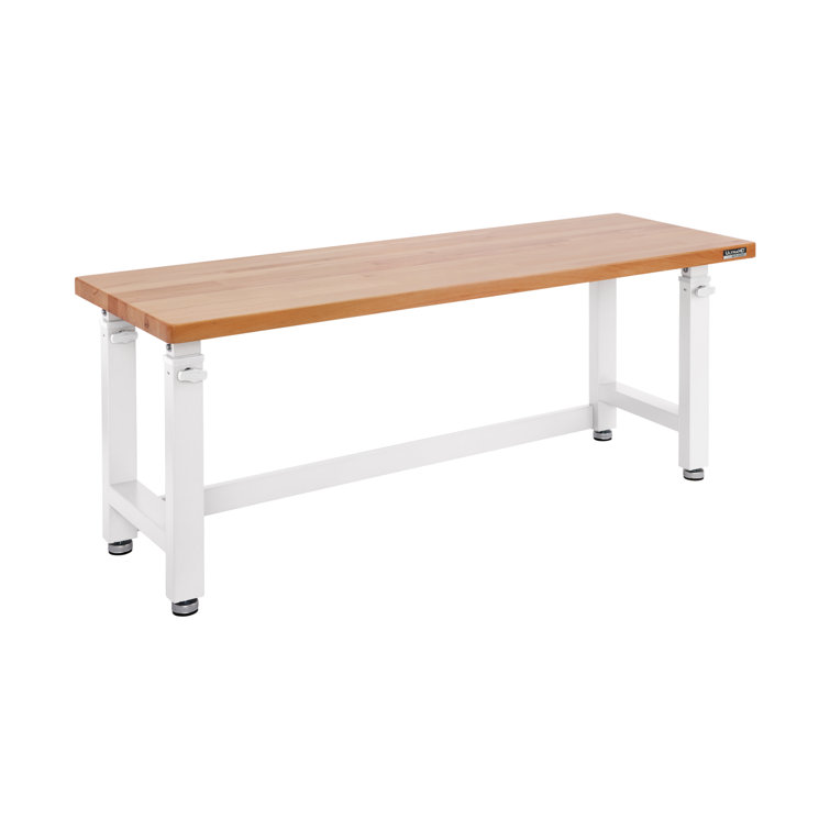Seville Classics UltraHD Adjustable Height Workbench, 72" W x 25" D x 28.5" - 42" H