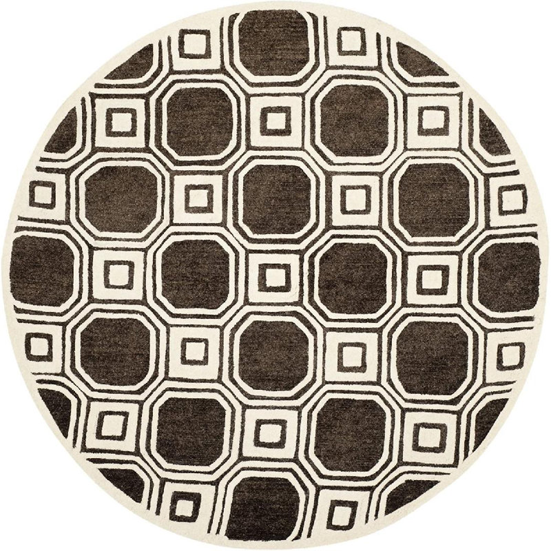 Tylane Hand Tufted Performance Abstract Rug, Round 6'