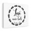 Love Never Fails Corinthians 13:8 - Wrapped Canvas Print-1132119618