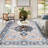 Boho Oriental Area Rug Non-slip Washable Low Pile Carpet-1097094620-1074072952